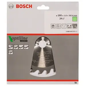 Bosch Accesorios Op Wo H 160x20-24 Kreissägeblatt Für Holz