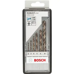 Bosch Accesorios Robustline Hss-co Metallbohrer 6 Stücke