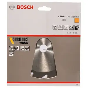 Bosch Accesorios Cw Wo H 160x20-12 Kreissägeblatt Für Holz