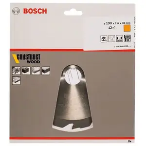 Bosch Accesorios Cw Wo H 190x30-12 Kreissägeblatt Für Holz