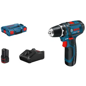 Akku-Bohrschrauber GSR 12V-15, 2 x Akku GBA 12V 2.0Ah, L-BOXX