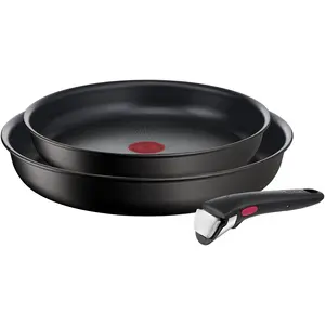 Tefal L39791, Pfannenset + Topfset, Schwarz günstig