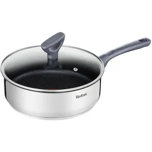 Tefal G7133214, Rund, Sauteuse-Pfanne, Edelstahl, Titan, 175 °C, Edels...