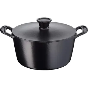 Tefal Gusseisen Schmortopf 24 cm von Jamie Oliver, Schwarz/Creme   Ide... günstig