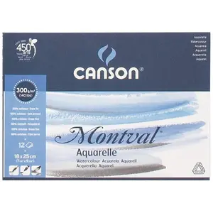 Canson, Heft + Block, Zeichenpapierblock "Montval", 180 x 250 mm, 300 g/qm (180 x 250 mm, Blanko) günstig