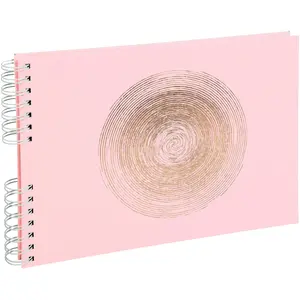 Exacompta, Fotoalbum, Foto-Spiralalbum Ellipse, 320 x 220 mm, rosa (22 x 32 cm)