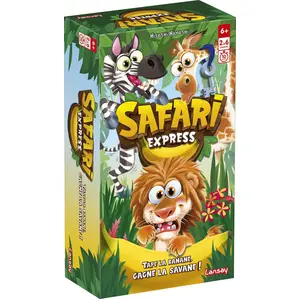 Lansay - Safari Express - Schnelles Familienpartyspiel - Ab 6 Jahren