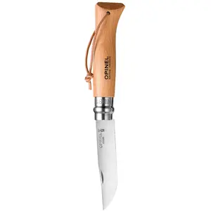 Opinel Tradition Inox Nº8 W/strap Taschenmesser 8.5 cm