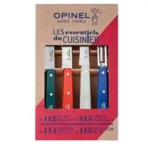 Opinel LES ESSENTIELS PRIMO Küchenmesser-Set, 4-teilig, Küchenmesser, Mehrfarbig