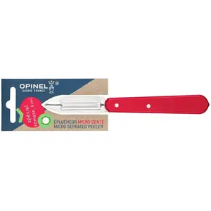 Opinel No 115 Gemüseschäler, Sparschäler, Rot