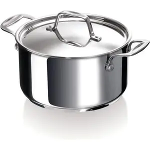 BEKA Chef Casserole with lid, 2,4 l, Edelstahl, Edelstahl, Keramik, Ga...