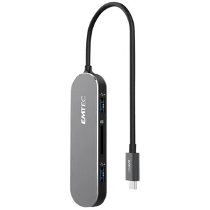EMTEC USB-Hub T650C Type-C 3-fach schwarz