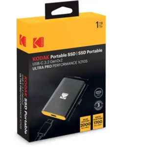 Kodak SSD 3.2Gen2 X210 S 1TB Portable EKSSD1TX210SK (1 TB), Externe SSD, Silber günstig