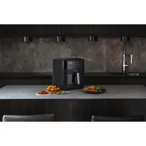 Hisense HAF2100DCD Heißluftfritteuse, 8 Liter, 2100 W, 10 voreingestel...
