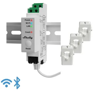 Shelly Stromverbrauchszähler Shelly Pro 3EM 120A - 3-Phasen, Wi-Fi 802...