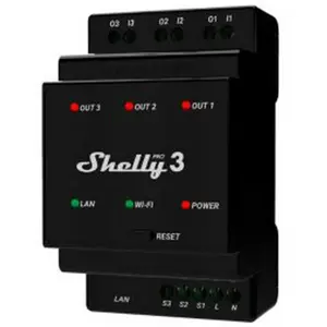 Shelly Pro 3 3x Wlan Smart Relais 16a