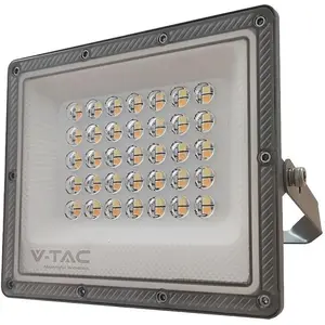 V-Tac, Fassadenbeleuchtung, LED-Fluter, VT-44030, EEK: F, 30 W, 2350lm, IP65, CCT, gr (2350 lm, IP65)
