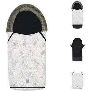 Kikkaboo, Kinderwagen Fusssack, Winterfusssack Trendy Memphis Weiss