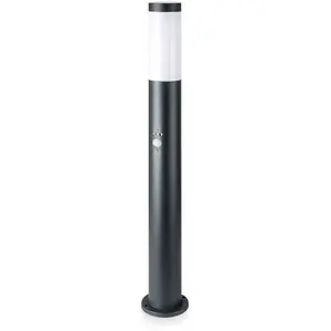 V-TAC LED-Gartenstehleuchte 80 cm aus Edelstahl mit E27-Lampenfassung ...
