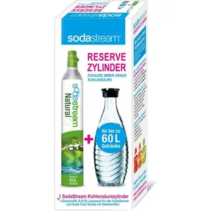 SodaStream Reserve-Zylinder 50-60 ltr + Glas - Karaffe günstig