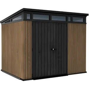 KETER Pent Signature Gartenhaus 9X7 279 X 226 X 216 cm Braun 259821 günstig