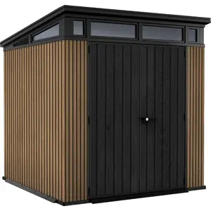 KETER Pent Signature Gartenhaus 7X7 216 X 226 X 216 cm Braun 259817 günstig