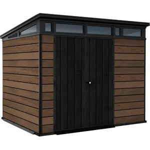 KETER Pent Signature Horizontales Gartenhaus, 9 x 7, 279 x 226 x 216 cm, Braun, 259818 günstig