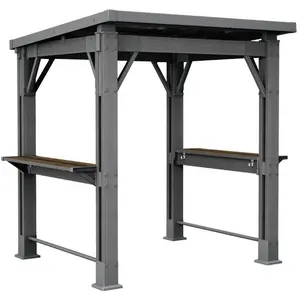 Keter Signature Grill-Pavillon   wetterfest, Holzoptik, Metallverstärk... günstig