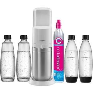 SodaStream Duo, Edelstahl, Weiß, 1 l, 60 l