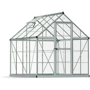 Palram - Canopia Aluminium Gewächshaus Harmony 68 Silber 247x185x208 cm günstig