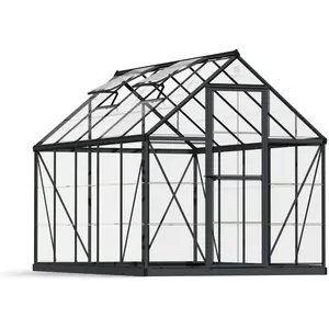 Palram - Canopia Aluminium Gewächshaus Harmony 610 grau 305x185x208 cm günstig