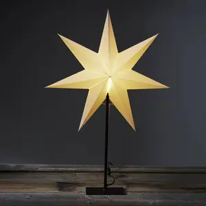 Standstern Frozen, 7-Zacker, schwarz/Stern weiß günstig