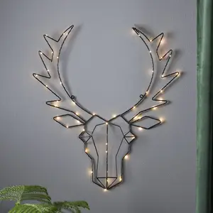 LED-Dekoleuchte Cupid, Rentierkopf