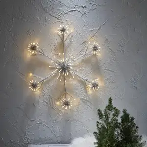 LED-Dekoleuchte Flower Snowflake Ø 60 cm