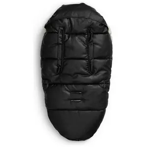 Elodie, Kinderwagen Fusssack, Fusssack Aviator Black veganes Leder