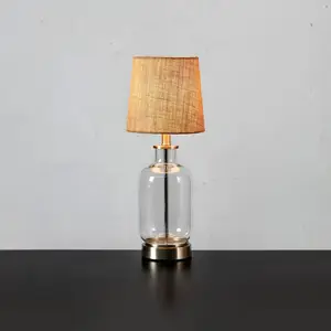 Markslöjd Tischleuchte Costero, transparent/natur, 43 cm günstig