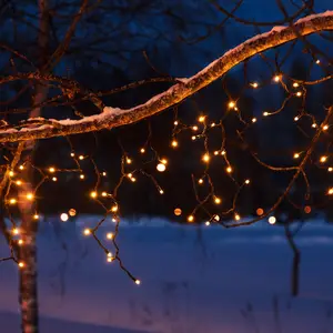 LED-Lichtervorhang Chrissline Extra, 100 LEDs, 2.300 K