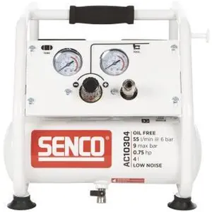 Senco, Kompressor, AC10304 OLIEVRIJE STILLE COMPRESSOR - AFN0029 (4 l, 9 Bar)