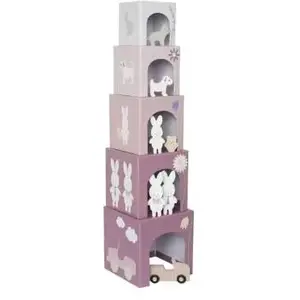 Stapelturm Aktivitätswürfel 1-5 Hase JaBaDaBaDo 15x15 cm