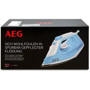 AEG DB1730, Dampfbügeleisen, CeramicGlide-Sohle, 2 m, 100 g/min, Blau,... günstig