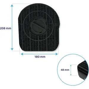 Electrolux 9029800605, Filter für Dunstabzugshaube, Schwarz, Electrolu...