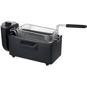 Emerio DF-120482, Fritteuse, 3 l, Doppel, Schwarz, Edelstahl, Drehregl...