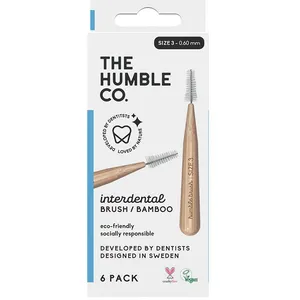 The Humble Co. Interdentalbürsten aus Bambus, Größe 3, Blau 6 ct günstig