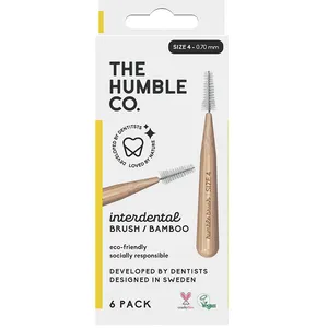 The Humble Co. Interdentalbürsten aus Bambus, Größe 4, Gelb 6 ct günstig