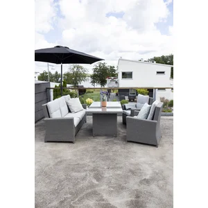 Hioshop Venture Home Lounge-Set Brentwood Grau günstig