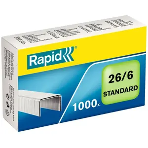 Rapid 26/6 Mm X1000 Standard Verzinkte Heftklammern günstig