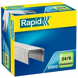 Rapid 24/6 Mm X5000 Standard Verzinkte Heftklammern günstig