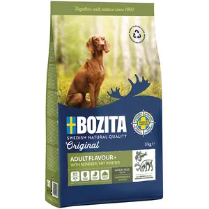 Bozita Hundefutter Original Adult Flavour Plus Rentier   3 kg weizenfr...