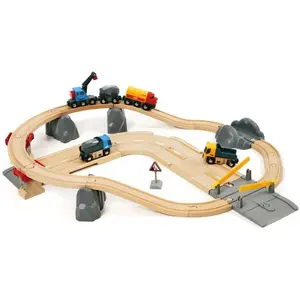 Brio Eisenbahn-Set Steinverlade Set, Straßen & Schienen