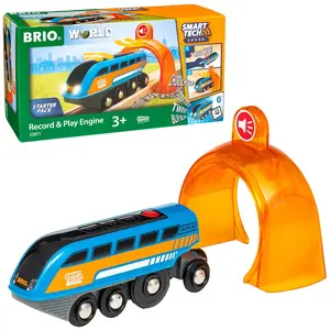 BRIO World Smart Tech Sound Lok mit Aufnahmefunktion, Spielfahrzeug